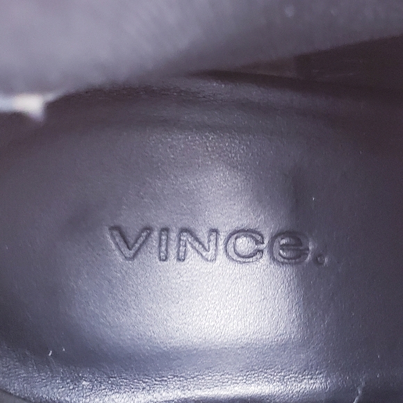 Vince Leather Chelsea Boot Lug Sole Platform Henderson Water-Resistant Black 9 - Picture 9 of 11